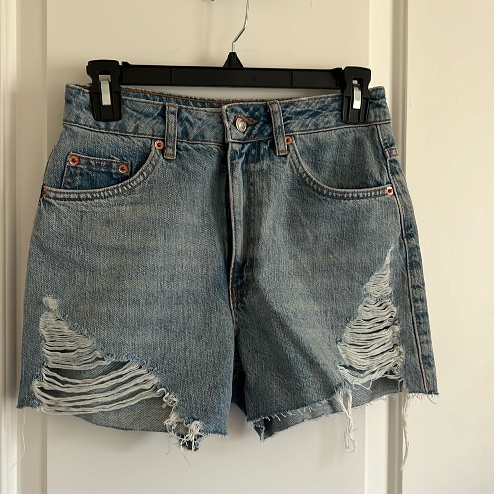 TOPSHOP A-Line denim shorts - Size 4